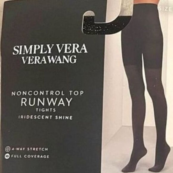 NEW Noncontrol Top Iridescent Shine Full Coverage Runway Tights - Picture 2 of 2